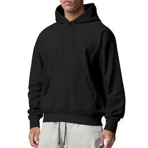 Vêtements personnalisés pour hommes, sweat-shirt à capuche léger à manches longues en polaire, fermeture éclair quart de tour, pour hommes - Product Image 6