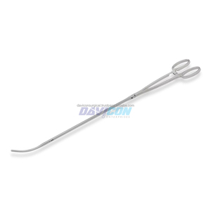 Pinza DeBakey Toracoscópica de Acero Inoxidable, Curva de 60mm, Mandíbulas Atraumáticas 1x2, Eje de 5mm, con Trinquete, Longitud de Trabajo de 21cm (14.25'') - Product Image 1
