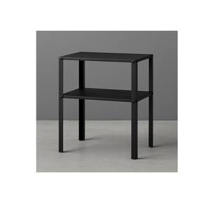 Mesa auxiliar de cama de metal de alta resistencia con acabado en polvo, mesa pequeña moderna para libros de lámparas o almacenamiento de reloj despertador DE LA India - Product Image 1