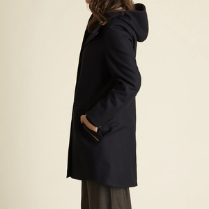 Manteau élégant long en mélange de laine tissé coupe-vent et respirant pour femme – Nouvelle collection hiver, chaud et tendance - Product Image 5