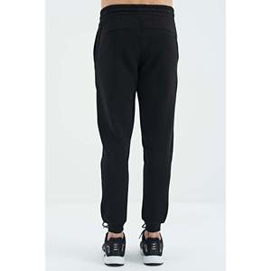 Pantalon de survêtement décontracté pour homme Sean Black avec taille élastique 84928 - Product Image 1