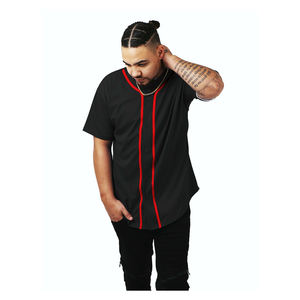 Maillot de baseball noir personnalisable pour hommes femmes jeunes et enfants personnalisé avec nom et numéro Style d'ensemble respirant - Product Image 3