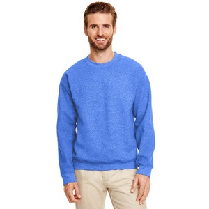 Sweat-shirt classique à col rond en molleton 100% coton, style doux, mélange de trois tissus - Product Image 1