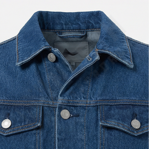 Chaqueta Vaquera Clásica de Moda para Hombre, Cuello Alto, Reversible, Moderna, Duradera, Informal, de Alta Gama para Invierno - Product Image 4