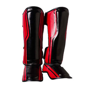 Espinilleras de boxeo profesional Muay Thai Kickboxing MMA PU espinilleras de cuero directo de fábrica OEM - Product Image 2