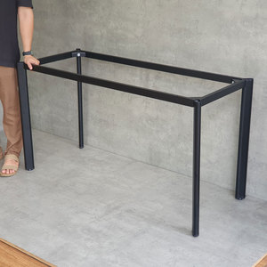 Oval Concept 140x60 Minimalist <b>Iron</b> Table Legs Assembly Required-Design Style HCOC003 - Product Image 4
