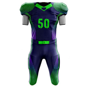 Uniforme de football américain confortable 100% polyester respirant antibactérien à séchage rapide pour hommes - Prix bas Design simple - Product Image 2
