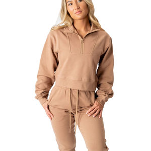 <b>Women</b> Tech <b>Fleece</b> Tracksuit Sweat Suits Custom Logo <b>Jogger</b> Set with Solid Pattern Winter Men's Sweat Suit - Product Image 1