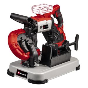 Sierra de cinta inalámbrica para bricolaje, altura de corte de 115 mm y ancho de corte de 127 mm, luz LED, 2 bandas de sierra para trabajar la madera con base - Product Image 3
