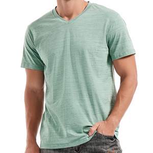 Camisetas 100% de algodón para hombre, tela de punto de alta calidad, serigrafía, secado rápido, transpirable, ecológico, servicio OEM a la venta - Product Image 1