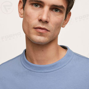 Sudadera de Cuello Redondo Lisa 100% Algodón para Hombre, Sudaderas Casuales con Logotipo Personalizado al por Mayor, Sudadera Básica Suave y Cómoda para Hombre - Product Image 4