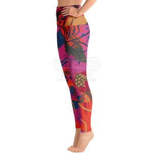 Impresión Digital transpirable que absorbe el sudor gimnasio deportes Legging cintura elástica Yoga Leggings entrenamiento compresión pantalones mujeres - Product Image 1