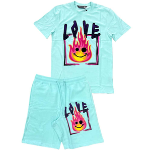 Custom printed summer <b>short</b> set <b>mens</b> <b>t</b> <b>shirt</b> <b>and</b> <b>shorts</b> 2 piece outfit breathable cotton blend casual wear - Product Image 6