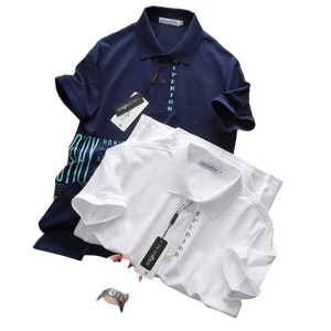 Conception de chemise d'impression T-shirts unisexes Tissu brodé Polo facile à laver à séchage rapide pour l'activité sportive - Product Image 4