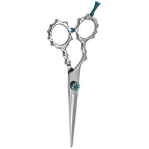 Ciseaux à cheveux à poignée de dragon Ciseaux de coupe de cheveux en acier métallique Ciseaux de salon de coiffure polonais avec repose-doigt réglable et vis - Product Image 5