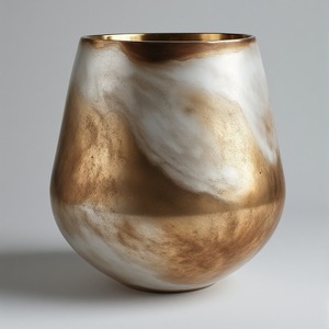 Vase en aluminium de qualité supérieure avec une forme élégante et un attrait minimaliste parfait pour les appartements sophistiqués et le style intérieur moderne - Product Image 1