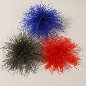 Nueva cinta de cerdo <span class=keywords><strong>con</strong></span> <span class=keywords><strong>plumas</strong></span> 8-10 cm seda de avestruz Nutria DIY decoración de disfraces de pasarela hecha a mano - Product Image 4