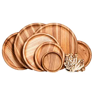 Decoratief Tafelblad Beste Mango Houten Oplader Platen Full Set Keukengerei Serviesgoed Alle Maten & Kleur Aangepast Houten Servies