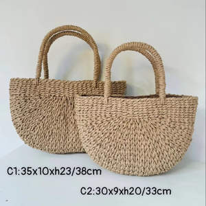 Bolsos de Papel de Jacinto de Agua, Bolsos Ecológicos Duraderos con Dos Asas, Cierre Abierto, Estilo Vintage Juvenil Dinámico y Moderno con Flores - Product Image 6