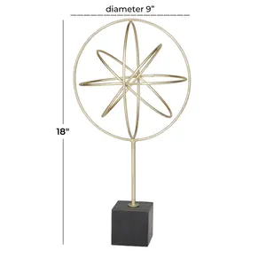 Décoration murale moderne en aluminium plaqué or abstrait représentant une école de poissons et une famille de girafes pour enfants - Product Image 3