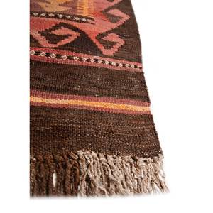 พรมขนสัตว์สีเบจและสีน้ำตาลแบบคลาสสิกของ Nayaab ลายเรขาคณิตสี่เหลี่ยมผืนผ้า ทำด้วยมือ สำหรับห้องนั่งเล่นหรือห้องนอน-Paem-1213 - Product Image 4