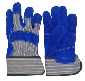 Gants de gréement en cuir de vache fendu de super qualité canadienne Construction de sécurité industrielle Utilisation extérieure Équipement de protection main-bras - Product Image 2