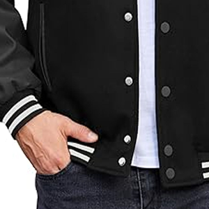 Chaqueta universitaria de gran venta, ropa informal, chaqueta de manga larga, chaqueta bordada de chenilla de lana de alta calidad con logotipo y diseño personalizados - Product Image 4