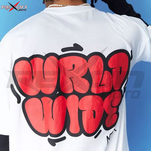 เสื้อยืดลายพัฟฟ์ทั่วโลกไซส์ใหญ่พิเศษ Oemtee,เสื้อยืดผ้าฝ้าย100% สำหรับผู้ชายขนาดใหญ่พิเศษเสื้อยืดหนักเสื้อยืดโฟมแบบกำหนดเอง - Product Image 6