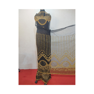 Rajgadhia Exportations Prix de gros pour femmes Cravate africaine en soie perlée George Wrapper - Product Image 5