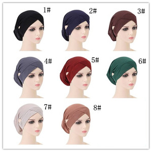 High Elastic Silk Light Cotton Hijabcap Underscarf for Women Elegant Modest Ethnic <b>Shawls</b> <b>Ladies</b>' Wholesale Muslim Scarves - Product Image 4