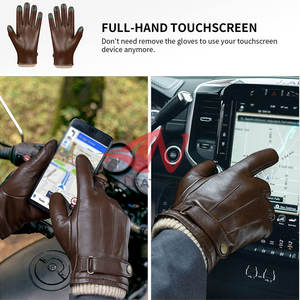 Gants de conduite en cuir Elite Comfort offrant une sensation douce pour une conduite et un contrôle du volant sécurisés - Product Image 3