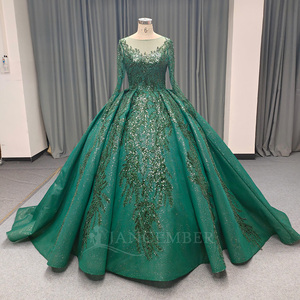 Vestido de Fiesta Largo con Lentejuelas y Cuentas Brillantes ANY198 - Product Image 1