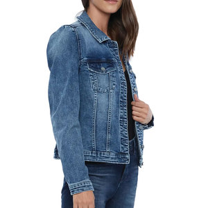 Veste en jean pour femmes au tarif de gros OEM Veste en jean pour femmes pour adultes, respirante, confortable, vêtements de sport, haute qualité, bon marché - Product Image 3