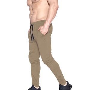Pantalons décontractés en coton pour hommes, couleurs unies, taille élastiquée, pantalons en lin et coton pour hommes, fabriqués par Dress Sports - Product Image 2