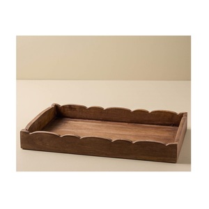 Bandeja de madera mínima hecha para hogares modernos, una forma elegante de servir bebidas, exhibir velas u organizar artículos de baño - Product Image 4