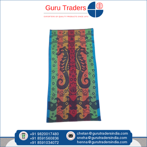Meilleur exportateur vendant largement une qualité exceptionnelle Taille personnalisée 100% Polycotton Made Jacquard Designs Assortiment de serviettes de plage - Product Image 2
