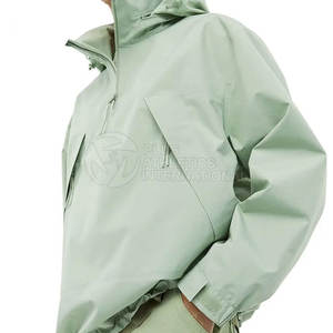 Chaqueta cortavientos de media cremallera al por mayor, OEM, personalizada para hombre, chaqueta cortavientos de media cremallera para hombre, chaquetas de trabajo de media cremallera para hombre - Product Image 3