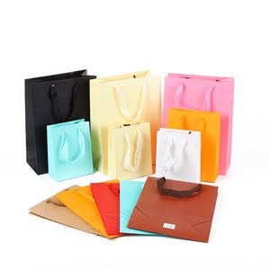 Gói Thực Phẩm Kích Thước Tùy Chỉnh 80-350gsm Túi Giấy Có Tay Cầm Túi Giấy Kraft Có In - Product Image 5