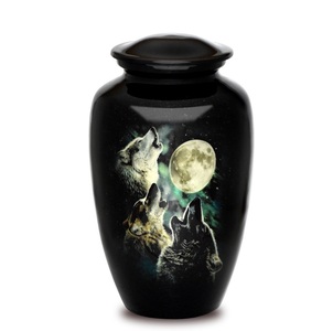 Urna de Metal para Cenizas, Urna Funeraria de Latón para Cenizas Humanas de Adultos, Urna de Aluminio Conmemorativa, Nuevo Diseño de Urnas de Metal para Recuerdos - Product Image 1