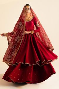 NOUVEAU DESIGNER PEPLUM, LEHENGA & ROBE LOURDE DUPPATA AVEC BELLE DABKA, PIERRE, PERLES DE TRAVAIL POUR LA Fête/MARIAGE = 2024 - Product Image 2