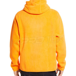 <b>Men's</b> High Quality Winter Fashion Fleece Sweatshirt Customized Logo Solid Print Pattern Simple Plain Design <b>Yellow</b> Hooded Style - Product Image 2