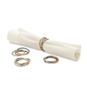 Servilleta de Metal de diseño plateado minimalista de la mejor calidad, anillo Simple, vajilla de cocina, anillos de tejido - Product Image 1