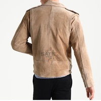 Veste en cuir pour homme de qualité supérieure, style décontracté, motard, coupe ajustée, vintage, vente en gros