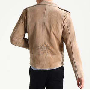 แจ็คเก็ตหนังกลับคุณภาพสูง ปี 2025 สำหรับทุกเพศ ฤดูหนาว ปรับแต่งได้ ปักลายแบบวินเทจ แขนยาว - Product Image 5