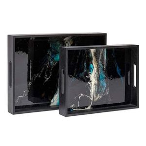 ถาดเสิร์ฟอีพ็อกซี่เรซินทำมือแบบอบแห้งของจำเป็นสำหรับห้องครัวในบ้านร้านอาหารโรงแรมถาดเสิร์ฟตกแต่ง - Product Image 4