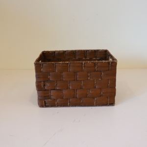 Panier de rangement rectangulaire en rotin naturel - Décoration d'intérieur de luxe écologique pour une utilisation polyvalente - Product Image 1