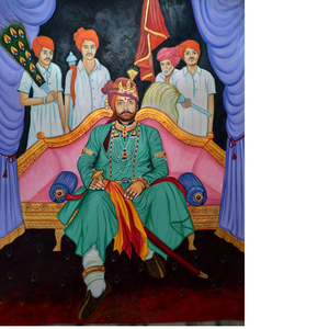 Pinturas de aspecto antiguo hechas a medida con tema indio, ideal para usar en casas y hoteles para Decoración - Product Image 1