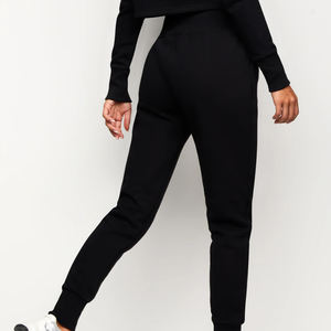 Unisex Winter Sports Jogger Hoodie Sweat <b>Suit</b> Elastic Mid Waist Quick Dry Tech Face Cotton Silk Spandex Fabric Logo Washed-XL - Product Image 3