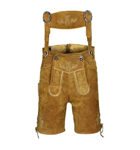 Trachten Lederhosen Herren Kurz - Oktoberfest Bavarian Kurz Lederhose 2025 - Product Image 1