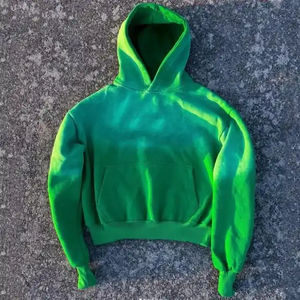 Sweat à capuche en détresse Sun Faded Vente en gros Streetwear de haute qualité Sweat à capuche lourd pour hommes Basics Coton mélangé - Product Image 1